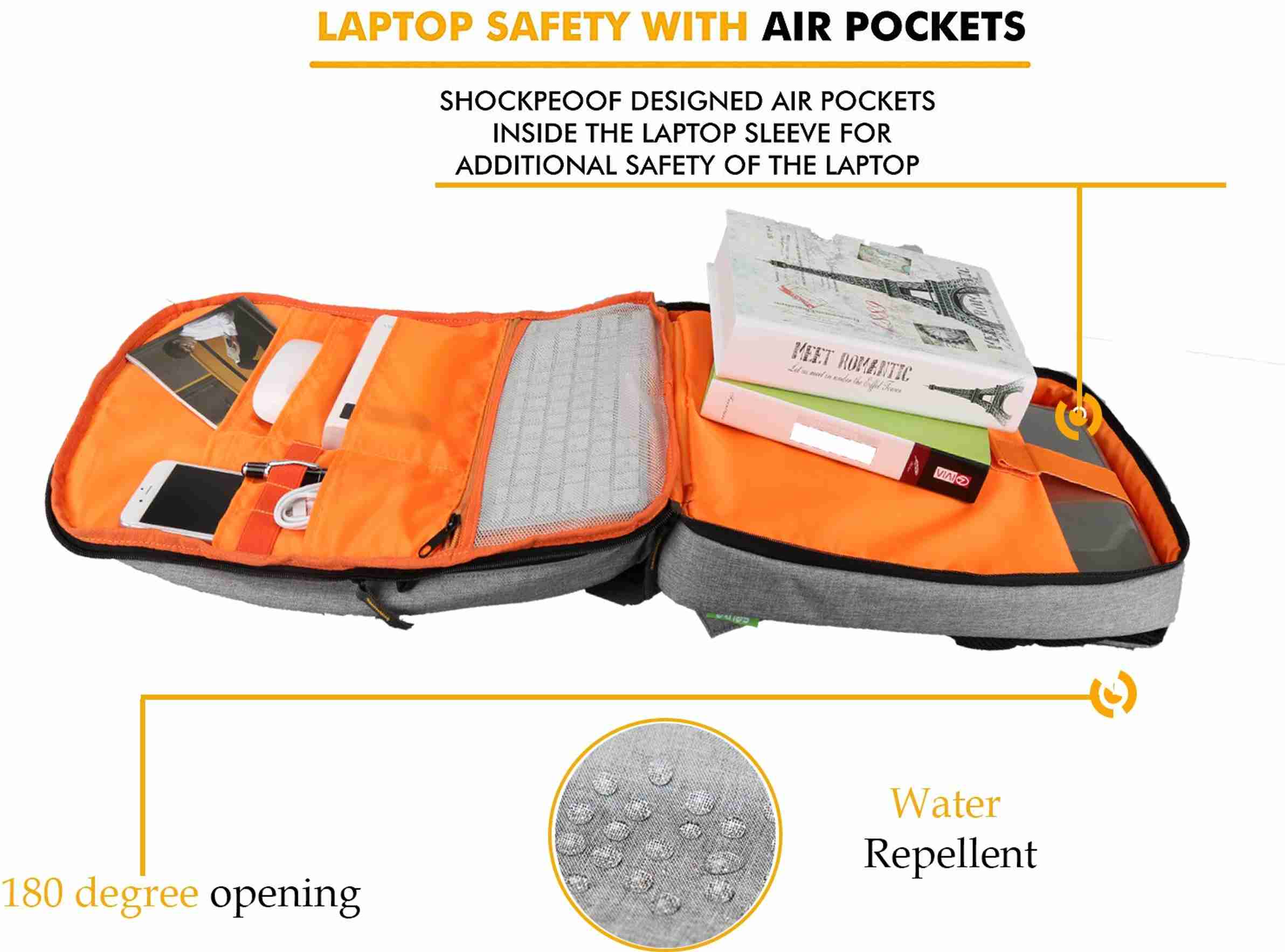 Teckpro seute TeckPro 22 L Laptop Backpack Grey - Price in India | Flipkart.com
