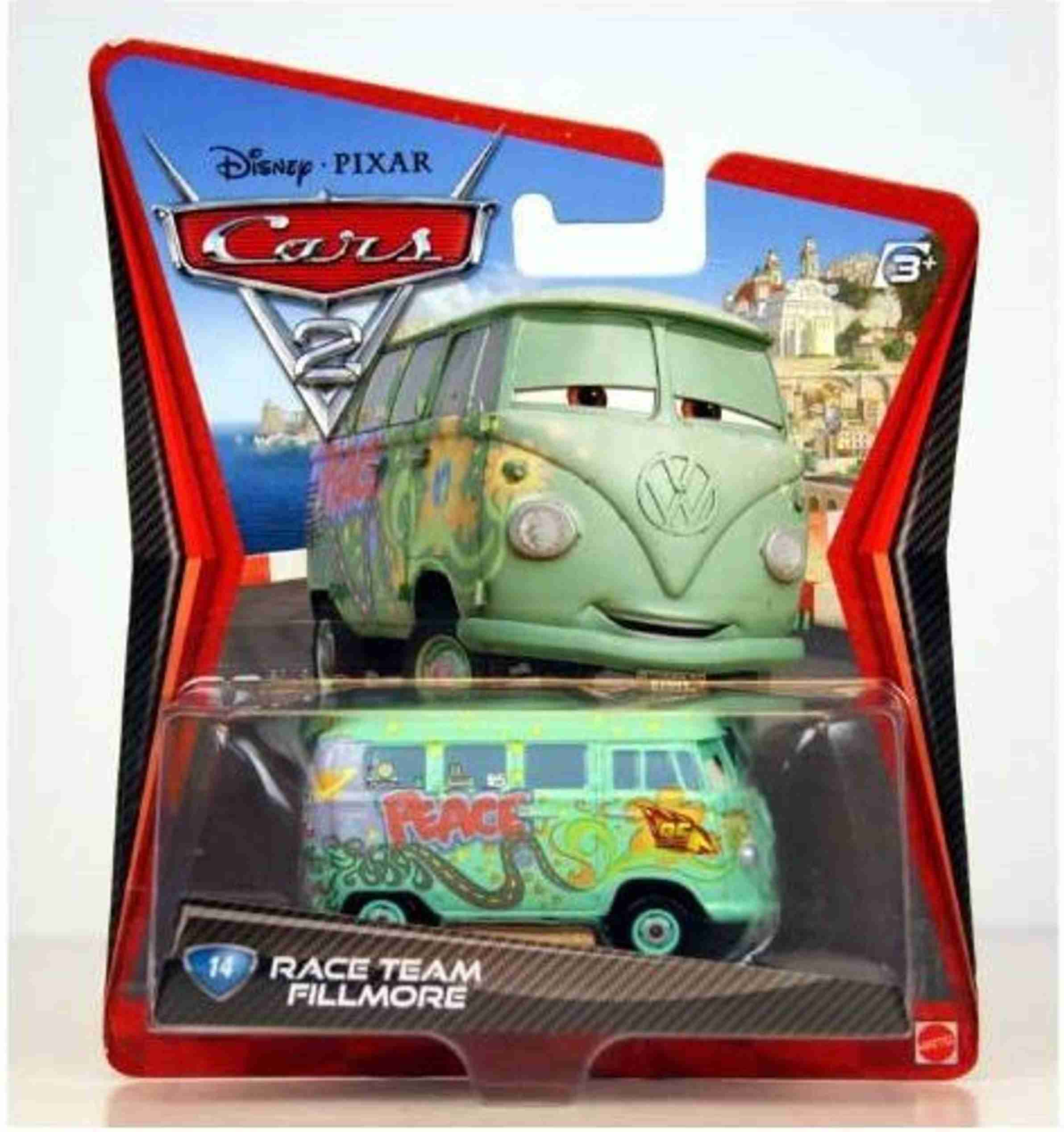 MATTEL Disney Pixar CARS 2 Movie 155 Die Cast Car #14 Race Team ...