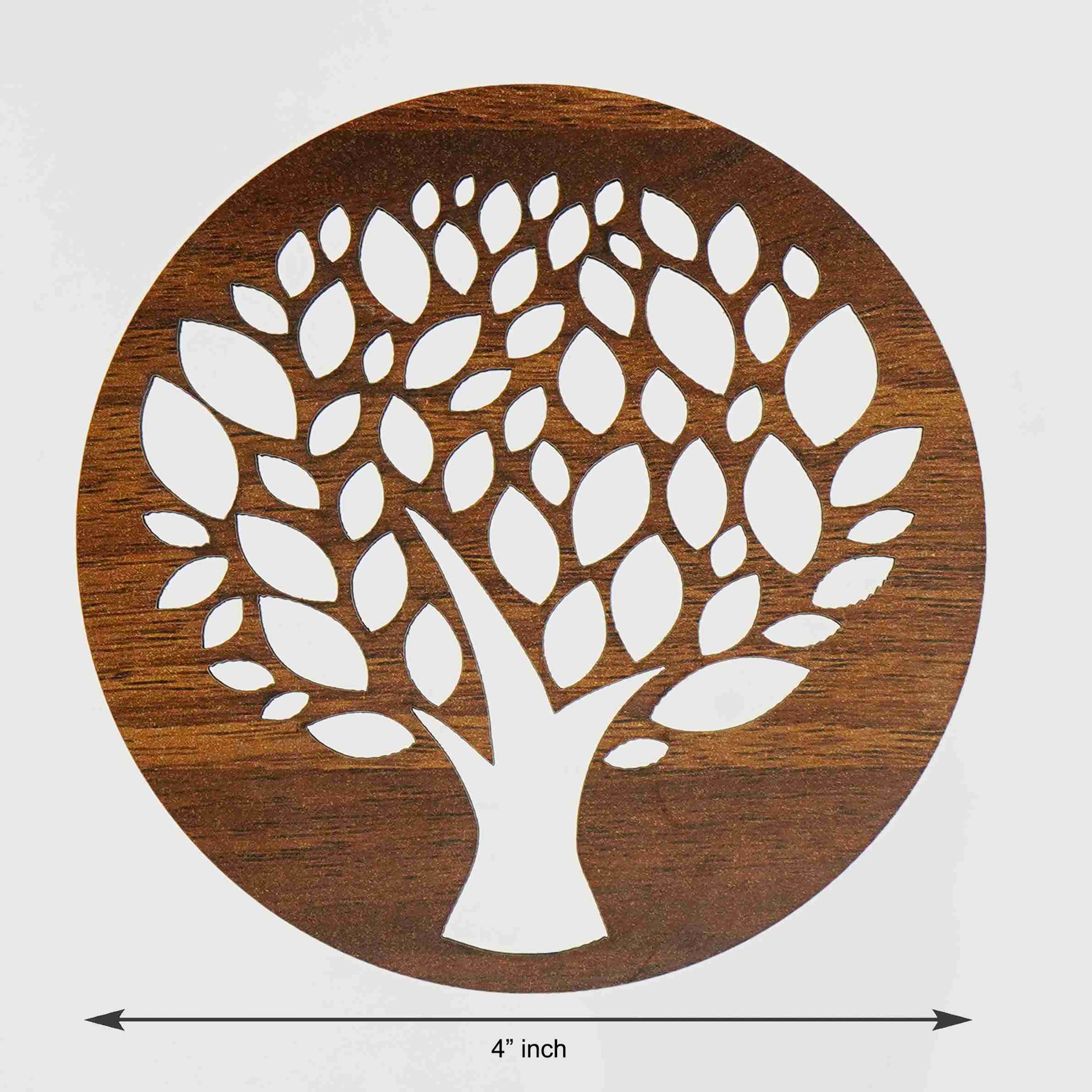 CAPIO ART Round Reversible Wood Coaster - Buy CAPIO ART Round ...