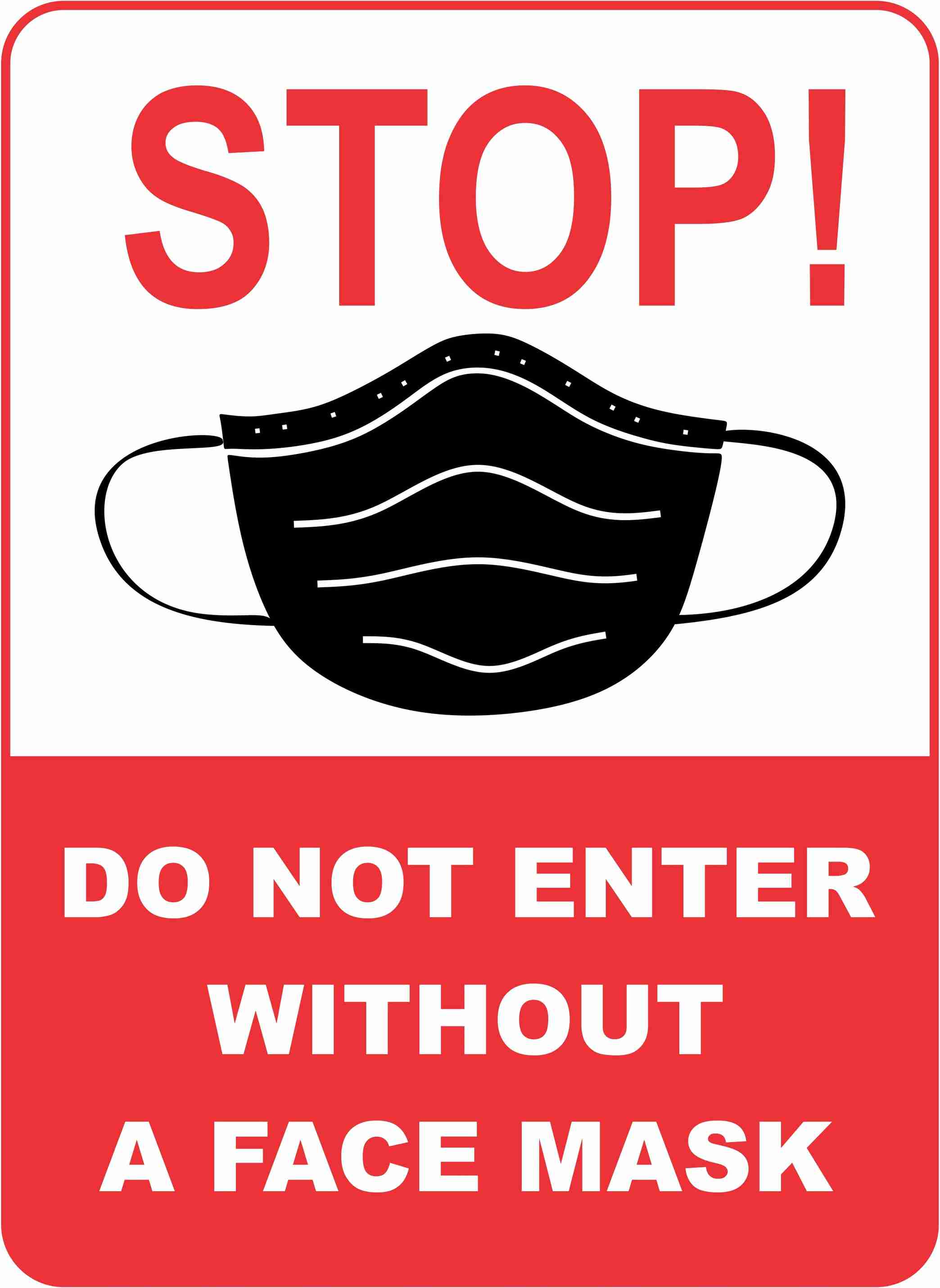 Mask Sticker Tag FACE MASK STICKER 274.32 cm NOMASK_01 Self Adhesive Sticker Price in ...