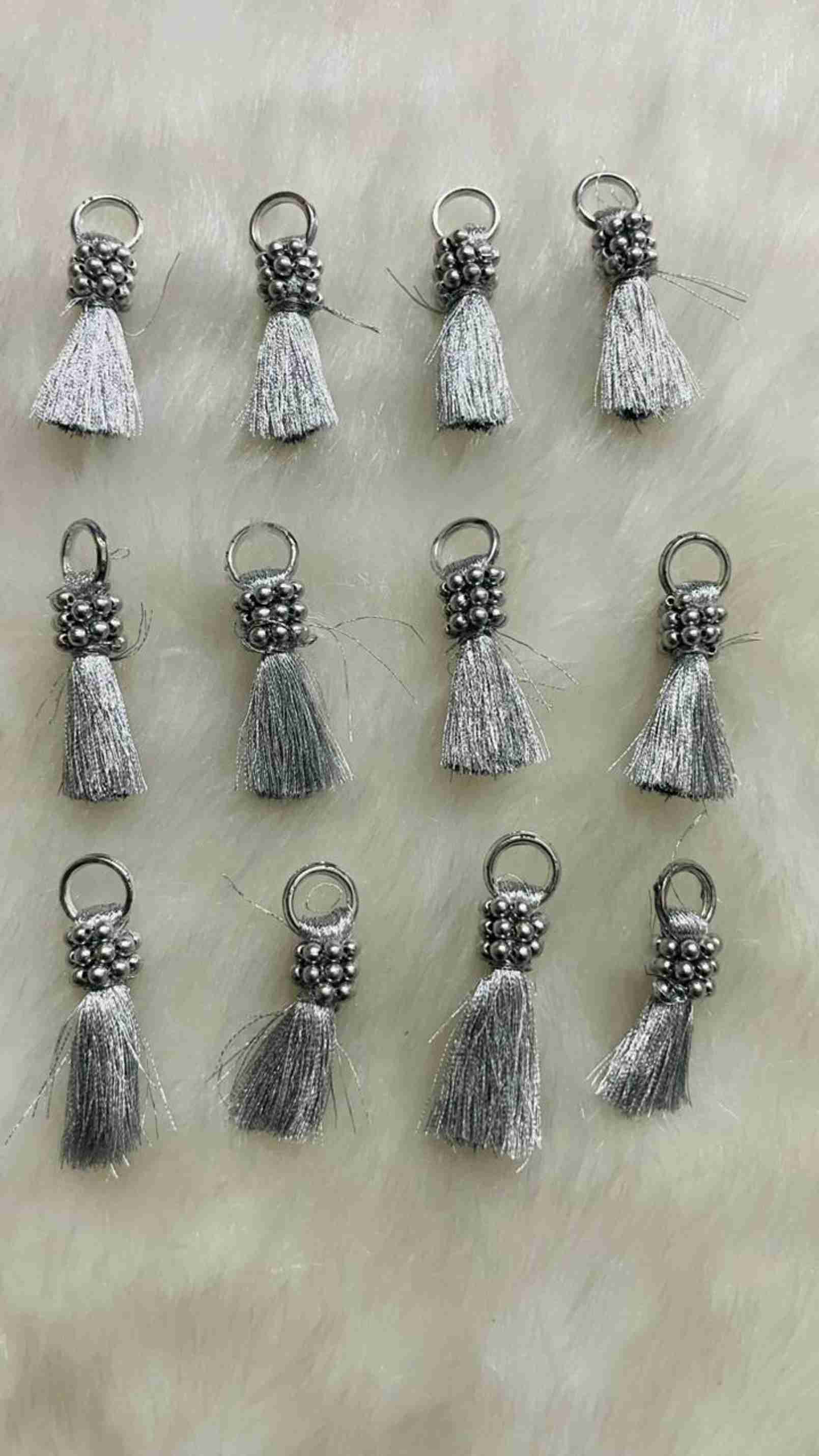 Collier Argenté Avec Perles Acrylique - Longueur 53,3 Cm + Extension 7,6 Cm - Style Bohème, Cadeau Femme