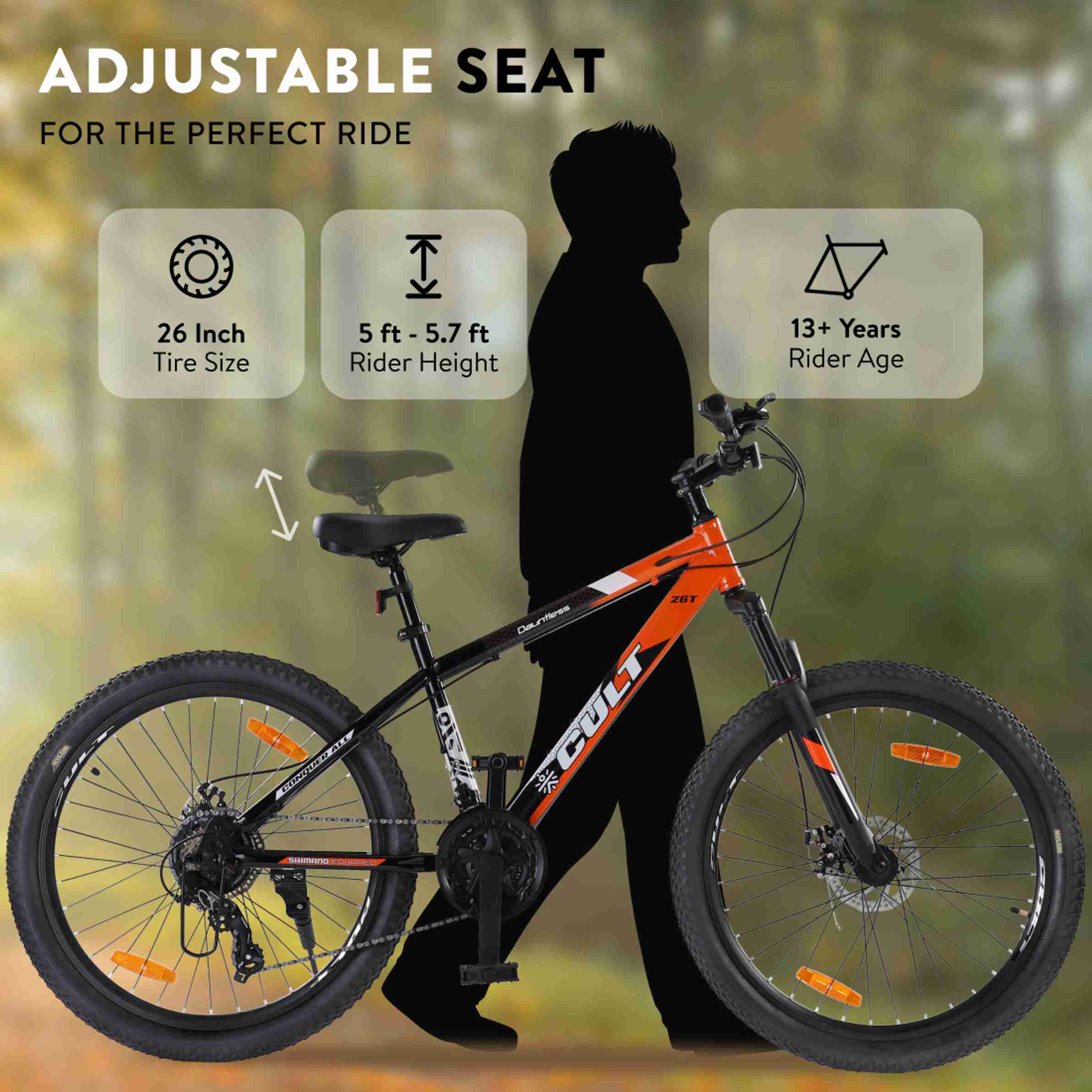 Cultsport by Cult Dauntless Cycles for Men with Shimano Geared & Dual ...