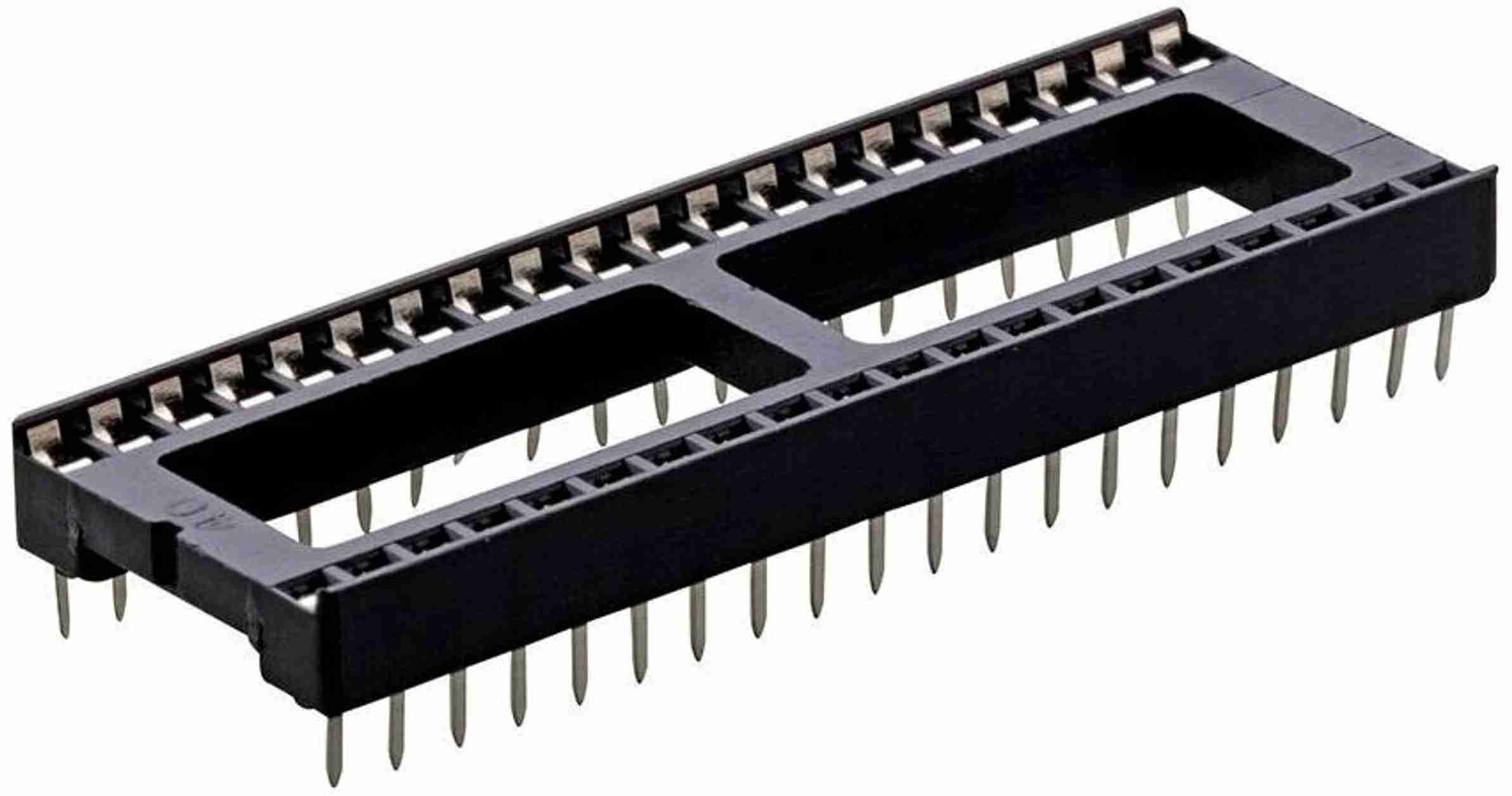 Sockets For Microcontroller MY TechnoCare AT89S52 ATmel 8051 Microcontroller+40Pin DIP IC Socket ...