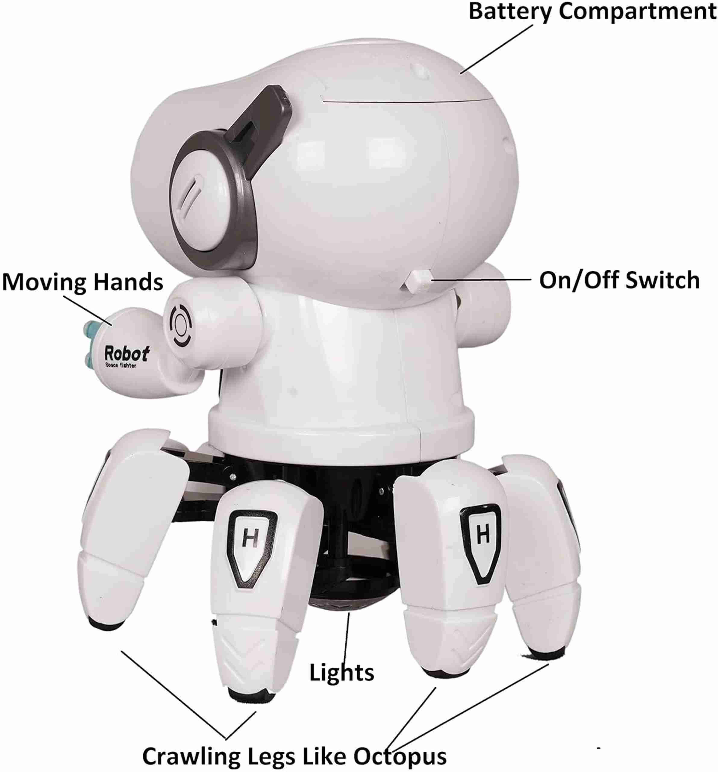 Mukul Bot Robot Pioneer Colorful Lights and Music All Direction ...