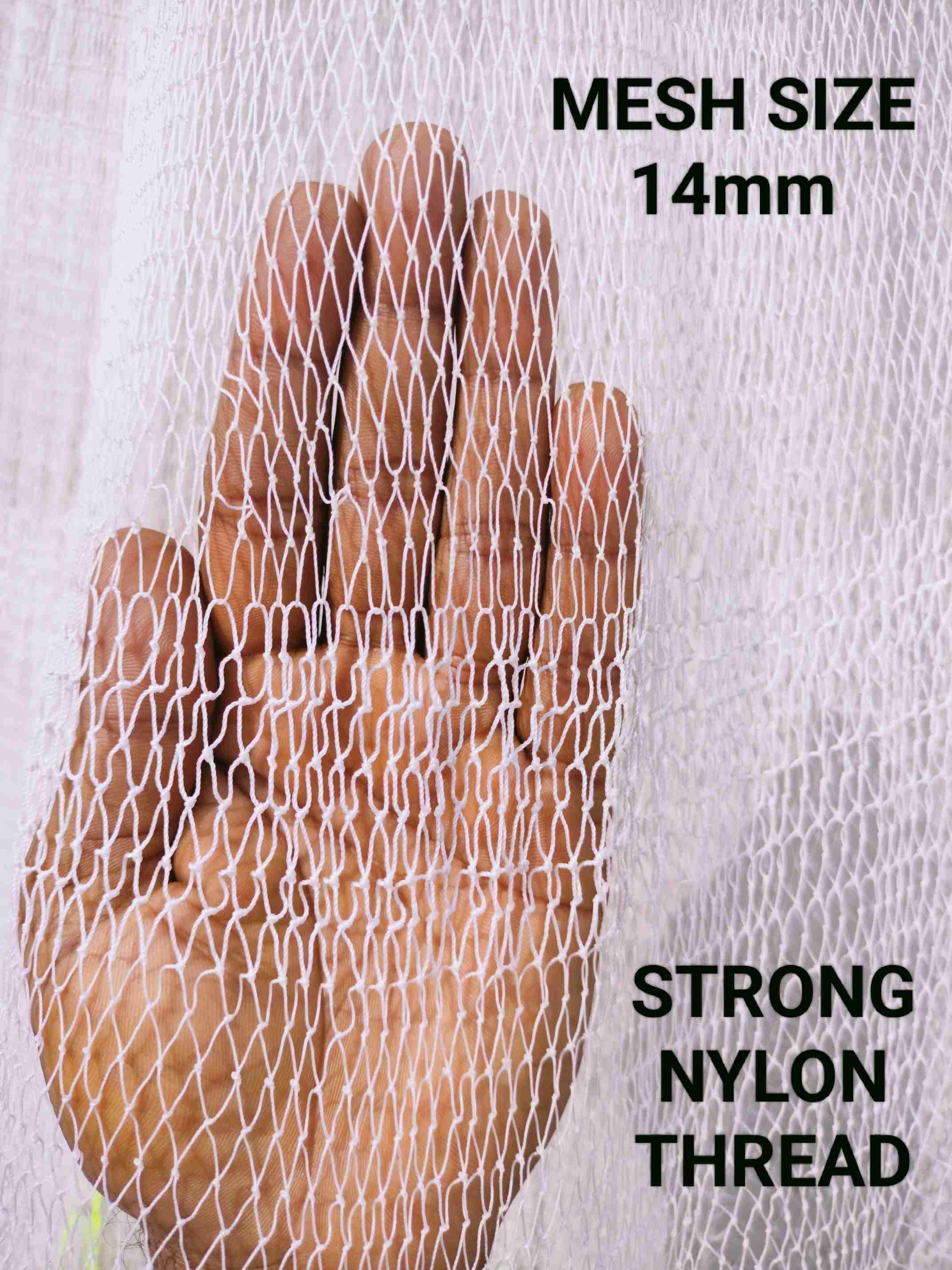 PURKAIT FISHNET CAST 1+2 NO, THREAD 14mm MESH ( WHITE) Fishing Net ...