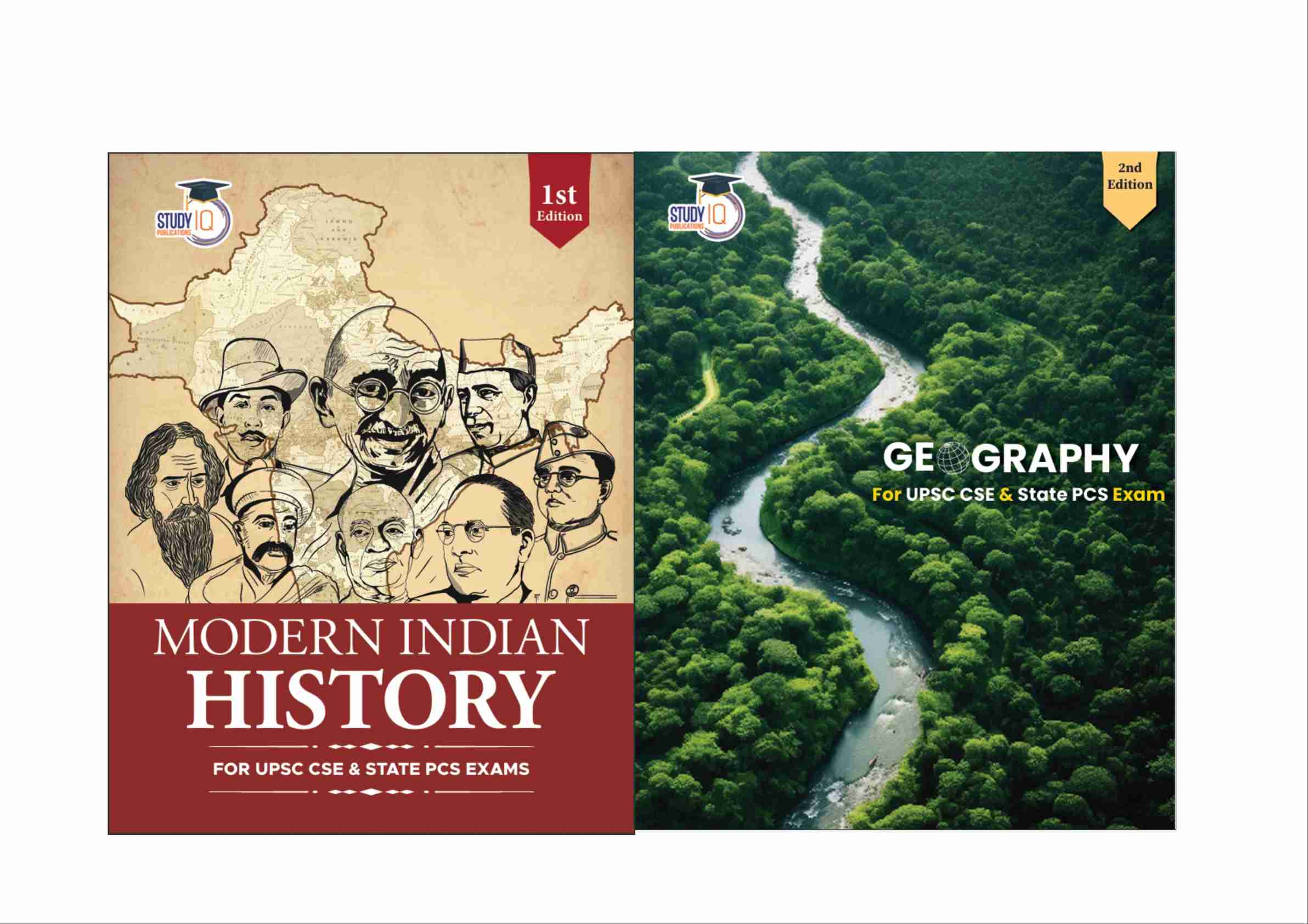 Set Of 2: Modern Indian History & Fundamentals Of Geography For UPSC ...