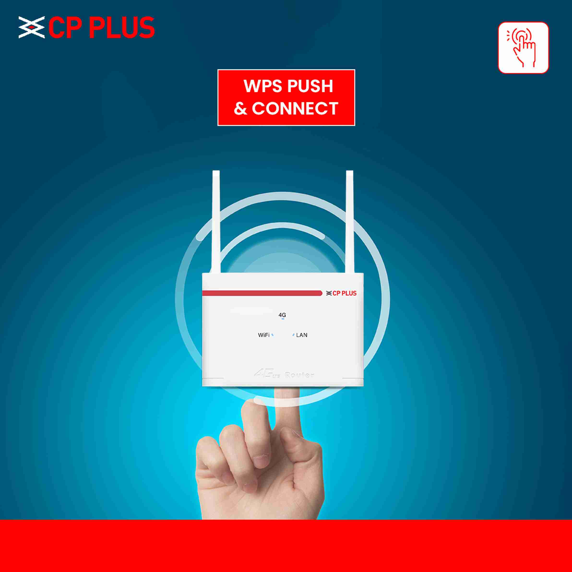 Sticker Behind Cp02 Router CP PLUS CP-XR-DE21-S-V2 WiFi-6 Compatible 5G Sim Connect with DVR/NVR ...
