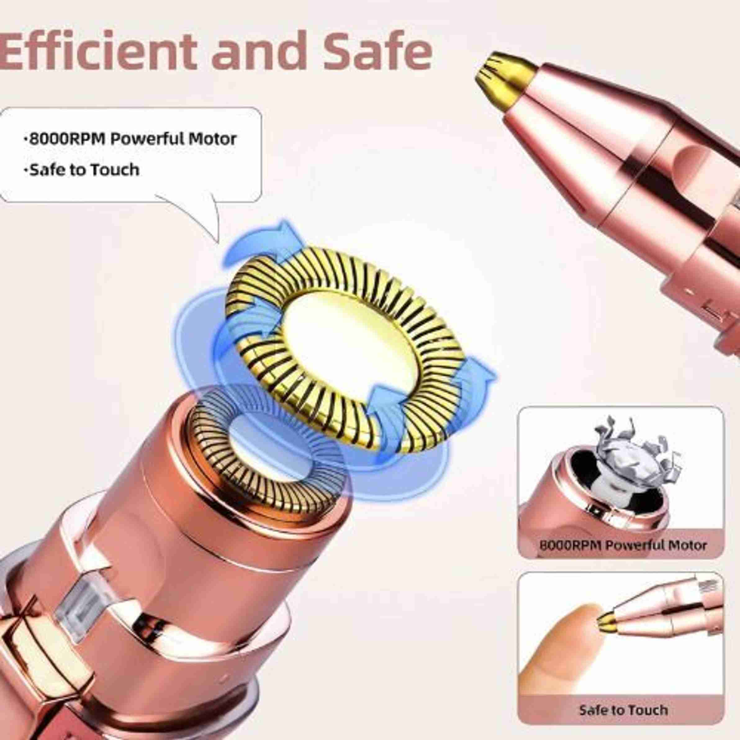 EVERNEST 2 In 1 Eyebrow Machine For Women Face Lips Nose Hair Removal90 ...