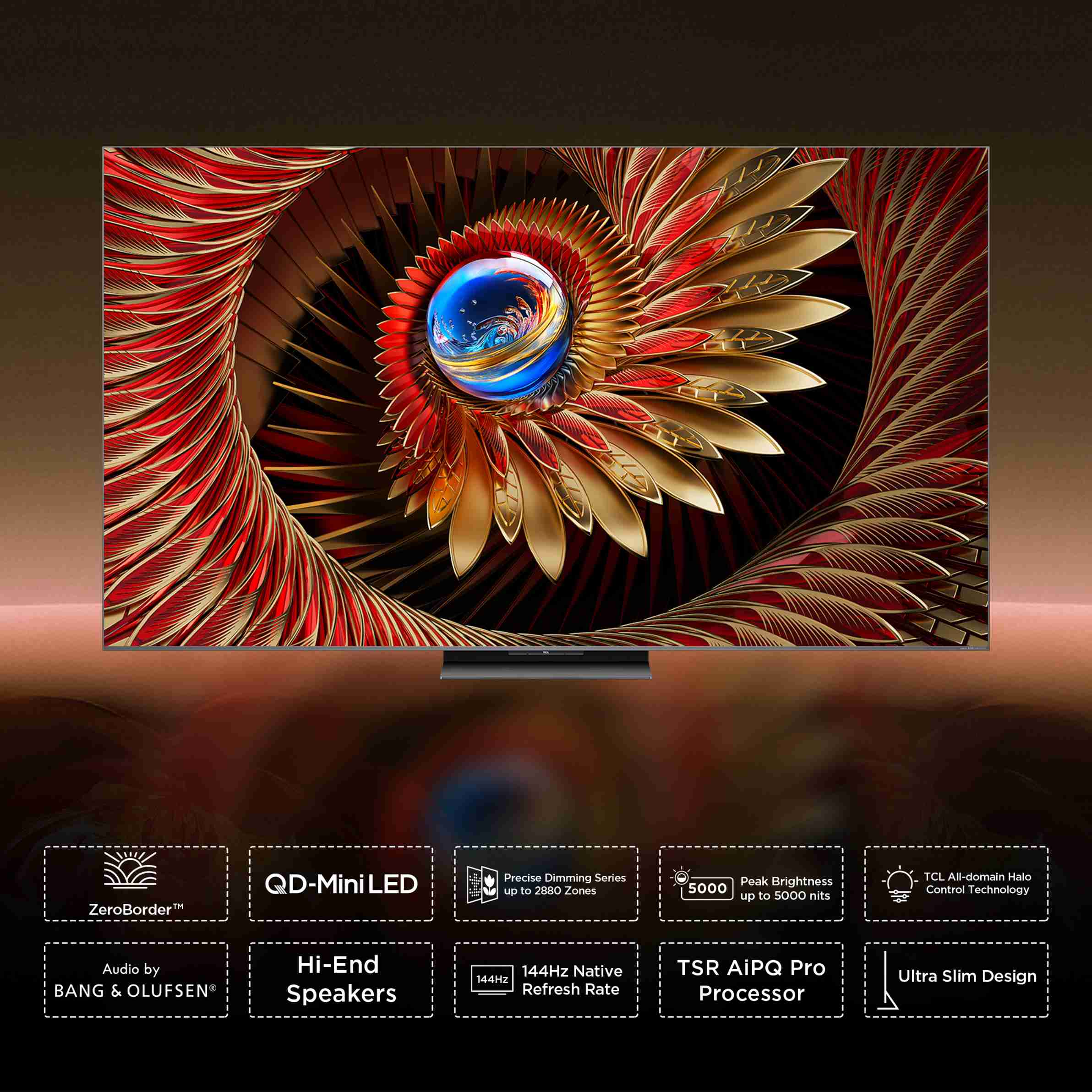 TCL C8K 215 cm (85 inch) Ultra HD (4K) Mini LED Smart Google TV 2025 ...