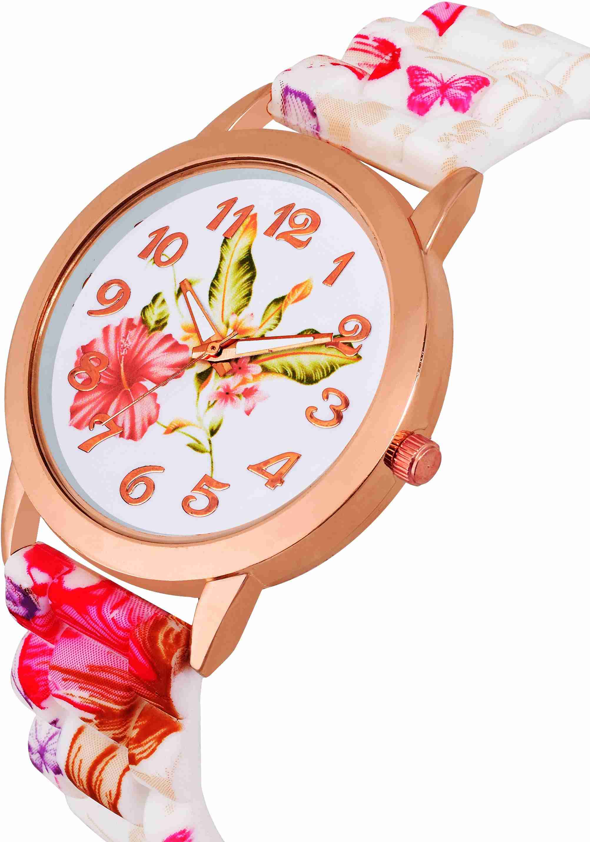 Wanton Watch WANTON pretty Flower Flower design on dial and strap unique watch for ...