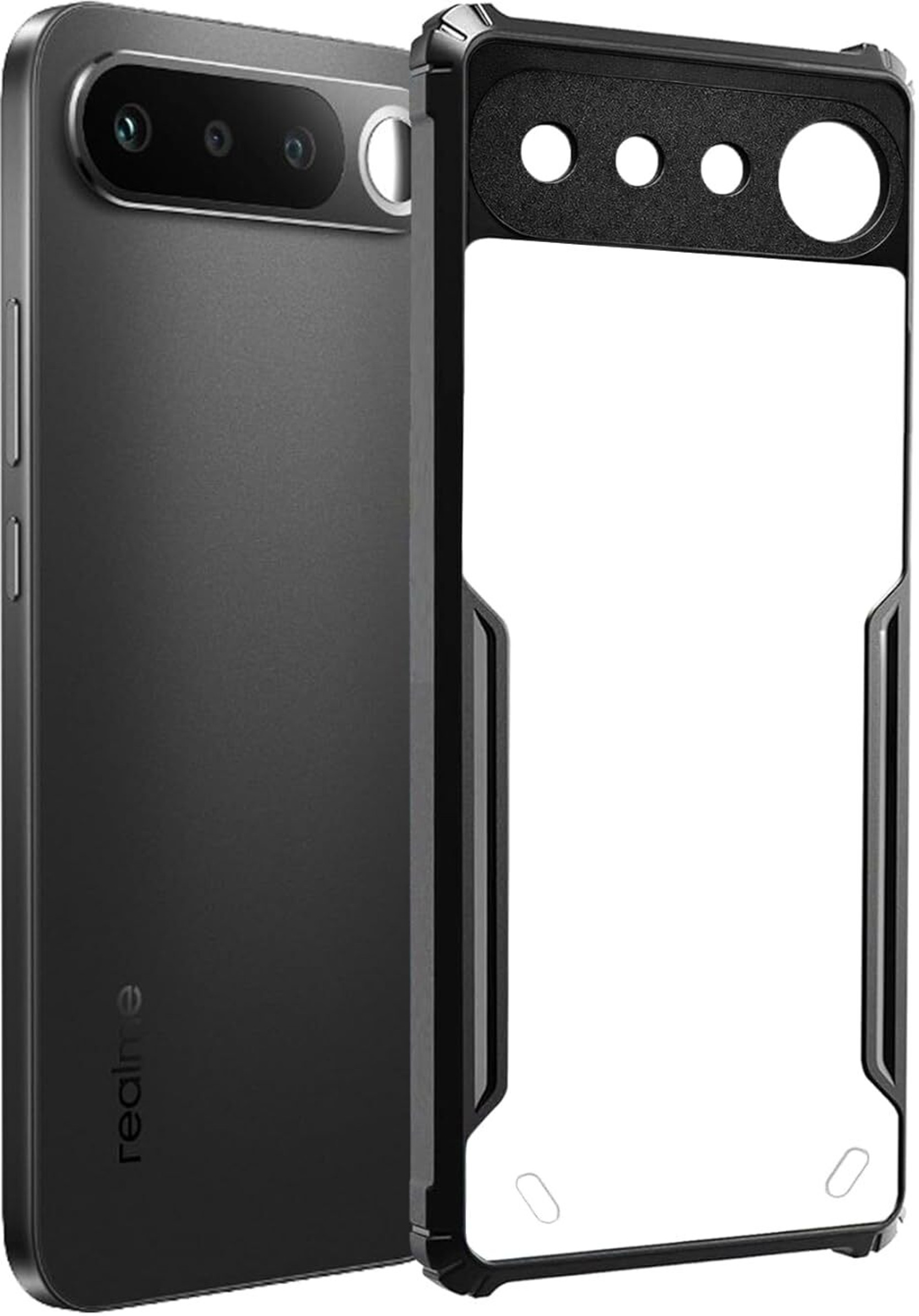 Black Border - Transparent Back iPaky Mobile Back Cover Case