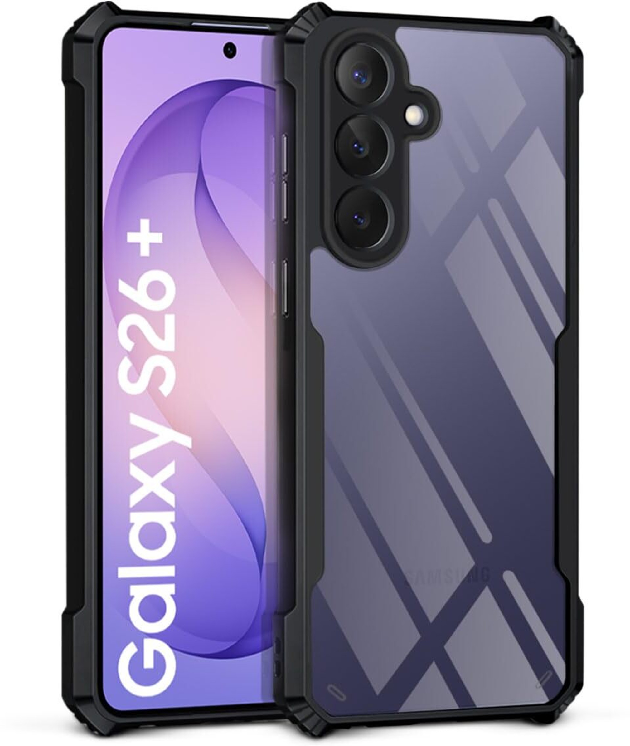Black Border - Transparent Back iPaky Mobile Back Cover Case