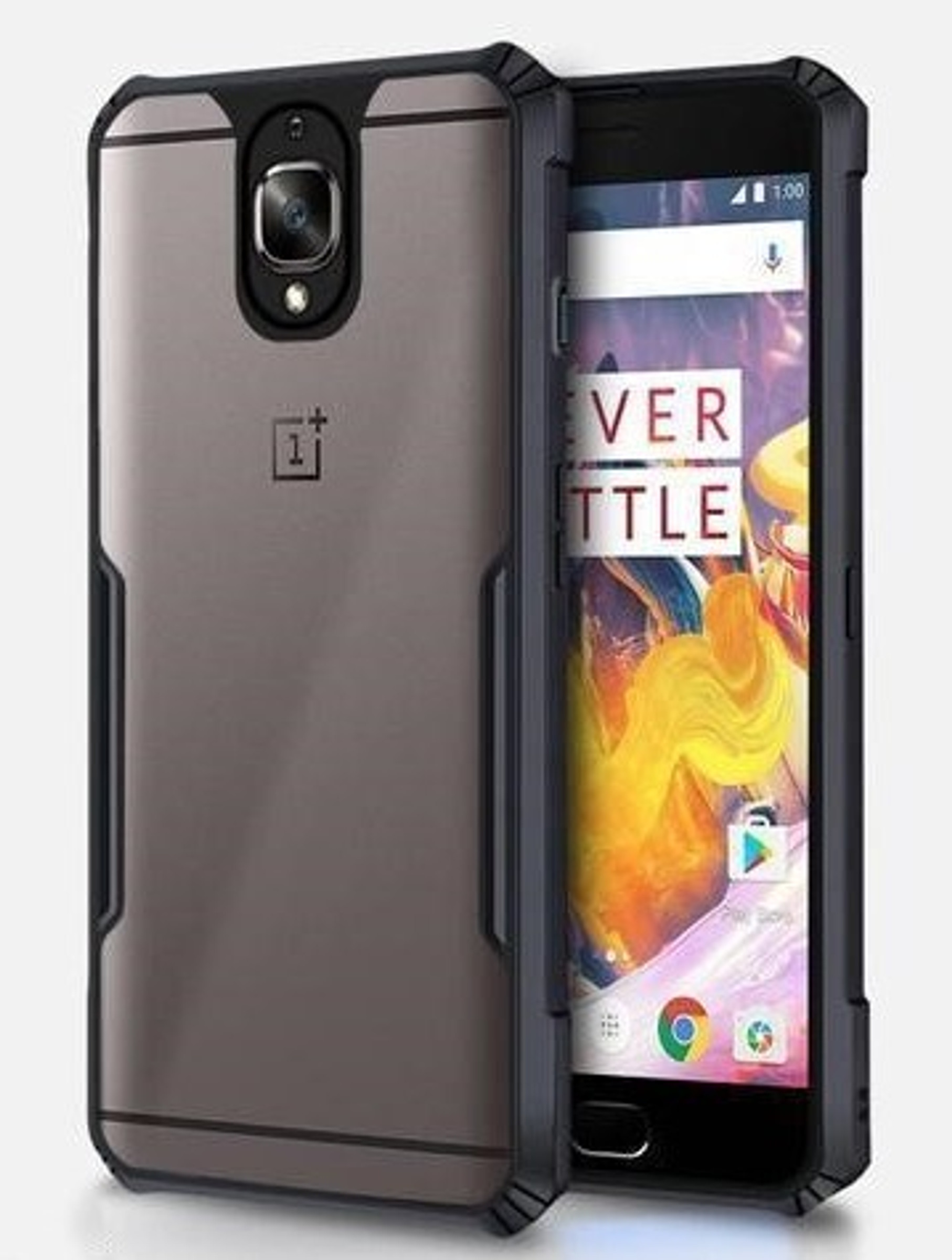 Black Border - Transparent Back iPaky Mobile Back Cover Case