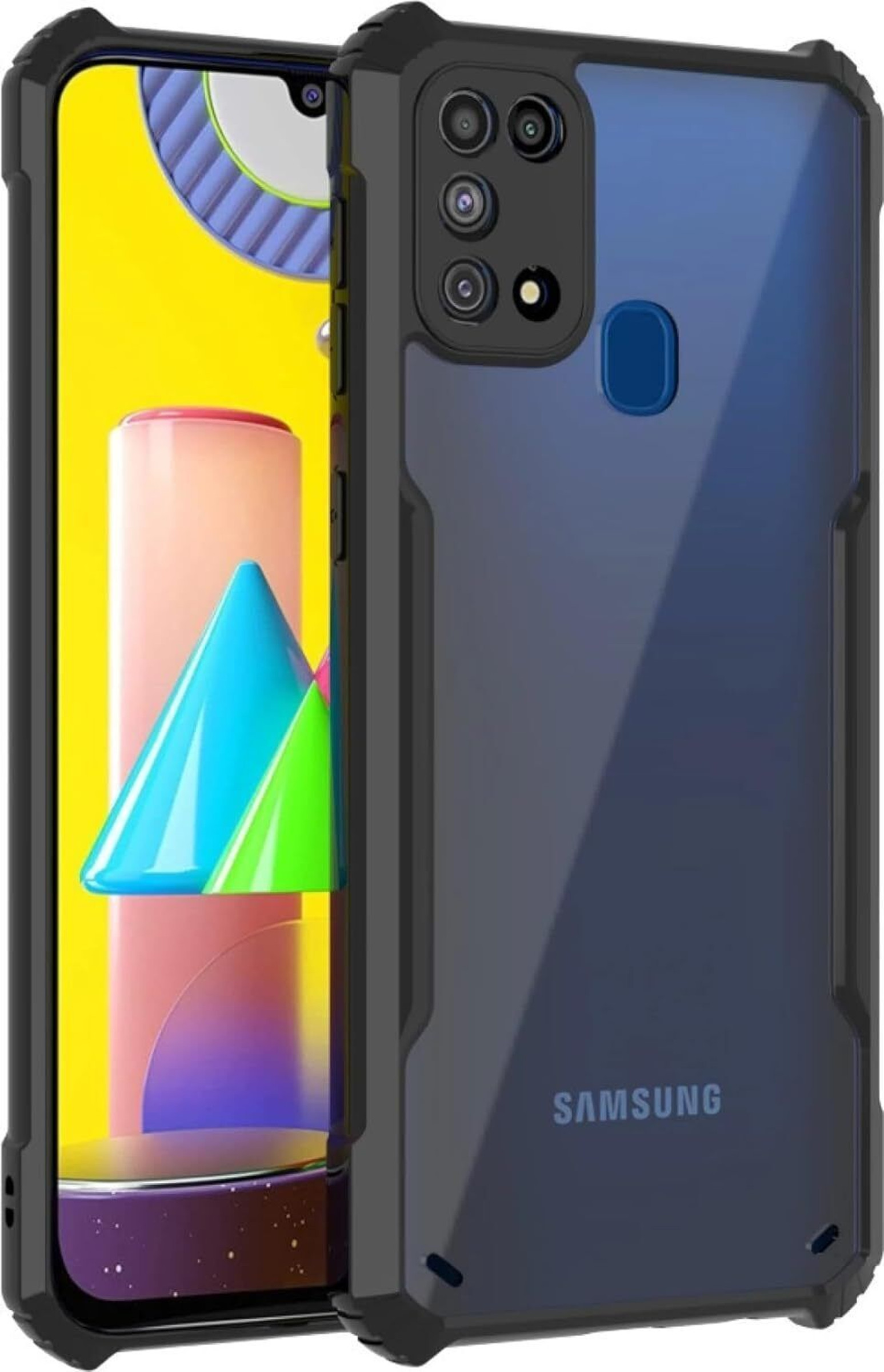 Black Border - Transparent Back iPaky Mobile Back Cover Case