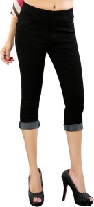 Buy online Green Denim Capri from Capris & Leggings for Women by Fck-3 for  ₹1599 at 16% off