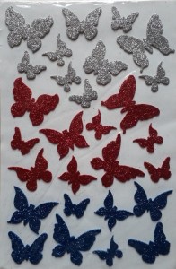 MAJESTIC BASKET Crafts Glitter Foam Star Shaped Stickers For