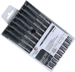 Levin 8Pc Multipurpose Waterproof Black Micron