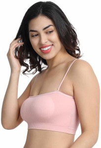 Trendzino Stretchable Long Bra Top Women Cami Bra Lightly Padded Bra - Buy  Trendzino Stretchable Long Bra Top Women Cami Bra Lightly Padded Bra Online  at Best Prices in India