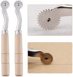 Tracing Wheel Sewing, Stainless Steel Roller Long Lasting Paper Perforator  Tool Comfortable Feel for Leather for Paper for Cloth