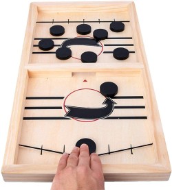 Buy Qbic Fast Sling Puck Game, Table Top Football Battle Board Game for  Kids and Adults. Online at Low Prices in India 