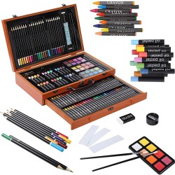 LEIGE 120/180/520 Colored Pencils Professional Set Soft Wax-Based Core  Drawing Art Sketching Shading & Coloring Tin Box (Color : A, Size : 520  Colors)
