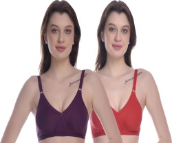 maashie M4408 Cotton Non-Padded Non-Wired Everyday Bra, L.Peach 36C, Pack  of 2 Women Full Coverage Non Padded Bra - Buy maashie M4408 Cotton  Non-Padded Non-Wired Everyday Bra, L.Peach 36C