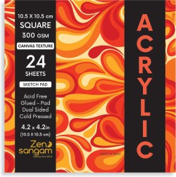 Paper Pep Artists' Acrylic Paint Paper 300GSM Cold Pressed A4 Pack of 10
