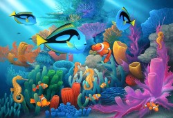 Poster Digital Painting Koi Fish Painting Large Poster sl1567