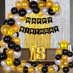 Ballons 18 ans Sparkling Celebrations x6 pas cher 