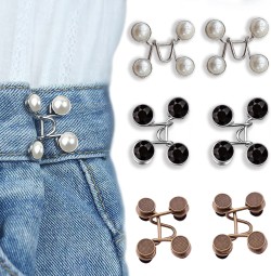 My Perfect Fit Button Jean Buttons Replacement No Sew Needed, 8 pcs Perfect  Fit Instant Button to Extend or uce 1 to Denim Pants Corduroy Skirt Skinny  Jeans Jeggings, Easy Clip Snap Tack Metal Button in 4 Designs - Jean  Buttons Replacement No Sew
