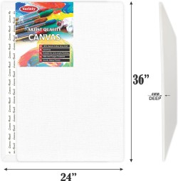  Eduway Cotton Canvas Board Combo- Pack of 3 (12x18, 16x20