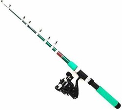 Styleicone 8 ft Strong fishing rod with spinning reel 12999/GBL/BN