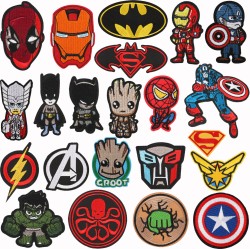LazyChunks Printed Iron Patches SA Style Decoration for Clothes Printed  T-Shirt Thinnest Patches for Jackets; Top; Hats;Bags; Multicolour Design  (Pack of 20) - Printed Iron Patches SA Style Decoration for Clothes Printed