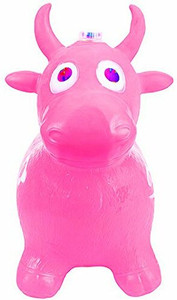 Trumpette Howdy Bouncy Rubber Cow Pink Howdy Bouncy Rubber Cow