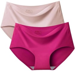 Glus Zipper Women Hipster Pink Panty - Buy Baby Pink Glus Zipper Women  Hipster Pink Panty Online at Best Prices in India