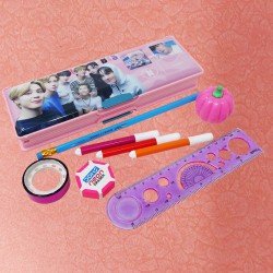 CHIRPLY Pencil Box with Game, Cartoon Pencil Case