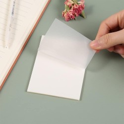 500 Sheets Transparent Sticky Notes Clear Sticky Notes Pads, Clear Post it  Notes Translucent Sticky Notes Memo Message Reminder for Reading, Studying