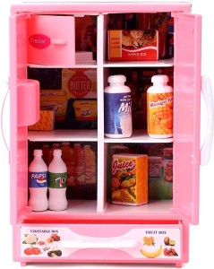 Liberty Imports Kitchen Refrigerator Pink Toy Mini Fridge Playset