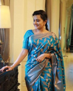 Reeta Fashion Stylish Morpich Satin Silk Plain Saree with Unstitched Blouse