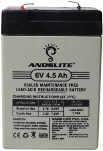 ExpertPower 6 Volt 4.5 Amp Rechargeable Battery (EXP645)