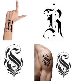 Letter R and Heart Combined  Tattoo Design Ideas for Initials  R tattoo  Tattoo lettering Pattern tattoo