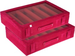 The Pottery Hut Handcrafted Pink Designer Travel With Number Lock Antique  Makeup, Bangle Box Vanity Box keep your heavy Bangles in a separate cover  from other items in your luggage Vanity Box