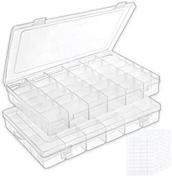 PMW Small Plastic Boxes for Storage of Multipurpose Things - KWALITY NO 00  - Pack of 12 NA Vanity Box