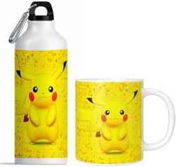 Cartoon Pokemon Pikachu borraccia sportiva bottiglia d'acqua all