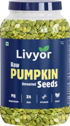 LIVYOR Raw Pumpkin Seeds for eating, Rich in Protein and Fiber Pumpkin Seeds  (1 kg)