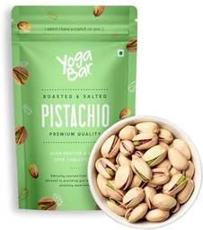 Yogabar Roasted Salted Pista|Tasty & Healthy Nuts|Rich in Protein & Low Calories Pistachios  (2 x 500 g)