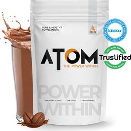 AS-IT-IS Nutrition ATOM Whey Protein 1kg | USA Labdoor Certified for Accuracy & Purity Whey Protein  (1 kg, Mocha Cappuccino)
