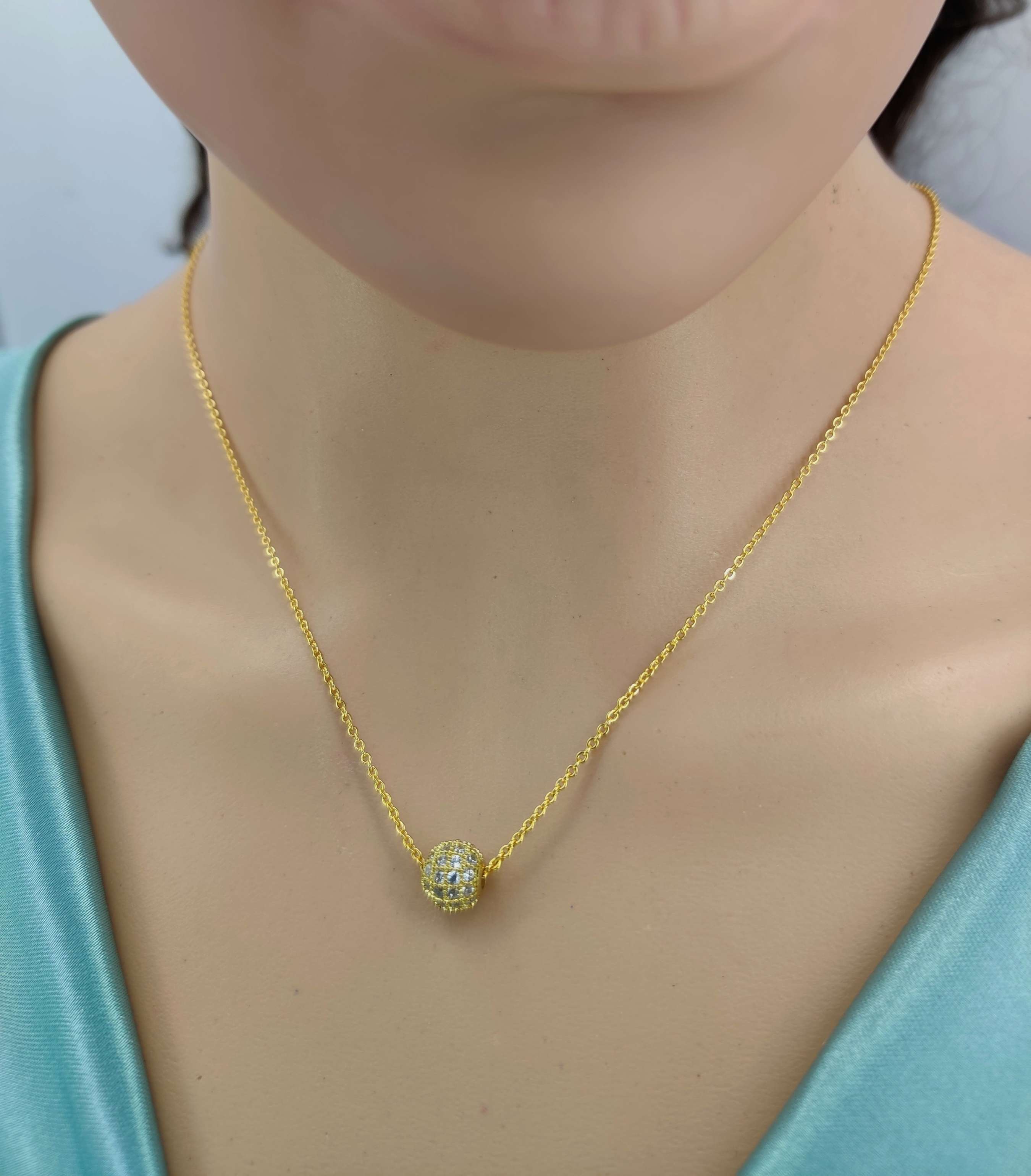 Fancy Gold Plated White Ball With Golden Chain For Girls And Women Diamond Gold plated Plated Alloy Chain Price in India Buy Fancy Gold Plated White Ball With Golden Chain For Girls