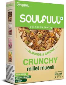 SOULFULL Millet Muesli Crunchy Almonds and Raisins Box