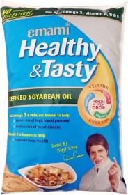 EMAMI Healthy and Tasty Refined Soyabean Oil Pouch